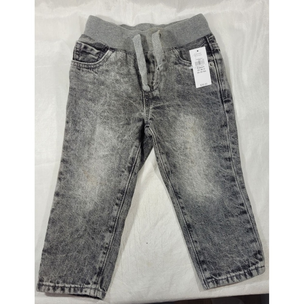 Baby GAP Toddler Acid Washed Elastic Waist Jeans - Black -‎ 2 Years Slim